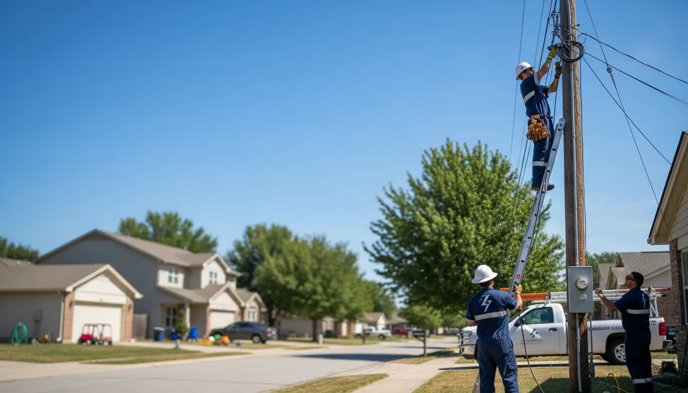 Residential electrician providing installation services in Gerlaw, IL